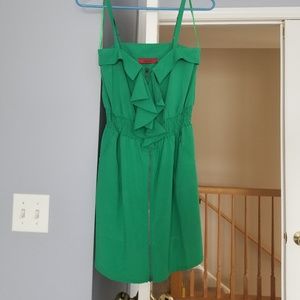 Akira green zipper dress size S